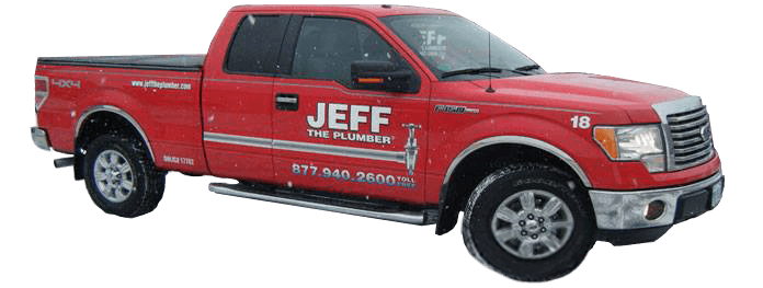Jeff the Plumber plumbing service truck